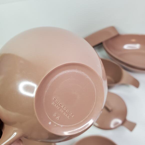 Vintage MCM Melamine Dishes Mauve Melmac marked and unmarked lot of 30-read - Picture 8 of 12